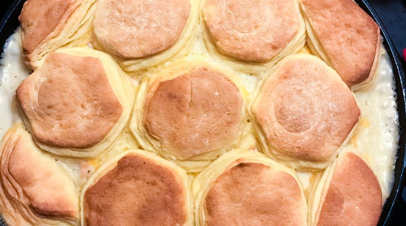 chicken pot pie skillet bake