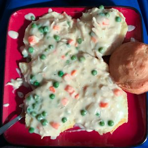 chicken pot pie bake finished